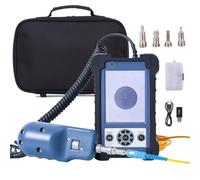 Kit de sonda de inspección de fibra óptica, detector de cara de extremo de fibra óptica de mano con pantalla de 3.5 pulgadas, aumento de 400X para conectores FC/SC/LC/ST