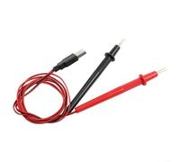 Kit de sonda de prueba Kelvin de 4 cables USB para medición de resistencia interna, clips de plástico para producción de baterías y solución de problemas de dispositivos electrónicos (B)