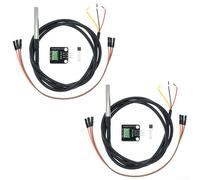 Kit de sonda de temperatura de acero inoxidable para Arduino Pi, 2 unidades