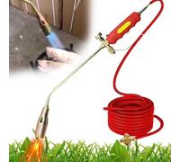 Kit de soplete de propano para quemador de malezas, llama industrial de 500,000 BTU con manguera de 5 pies, válvula de seguridad doble para soldadura/derretimiento de hielo/jardín, lanzallamas para