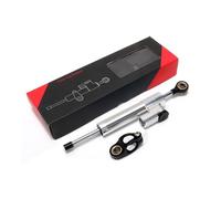 Kit De Soporte Conversión Amortiguador Dirección Estabilizador Ajustable Universal Para Accesorios Motocicleta Estabilizador Volante(WHITE)