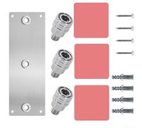 Kit de soporte de acero inoxidable para montaje en pared de olla de espuma con conexión rápida de 1/4 pulgadas para ahorrar espacio de almacenamiento