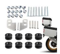 Kit de Soporte de Caja Lateral - Portaequipajes Trasero, Soporte de Equipaje de Motocicleta | Placa de Montaje Resistente, de Montaje de Bolsa de Viaje, Abrazaderas de Marco de Bicicletas