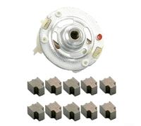 Kit de soporte de escobillas de carbono para motor 775/750/755 DC - Escobillas de carbono de repuesto (0.6x0.45x0.8 cm) con contactos de cobre, para batería de litio Dr