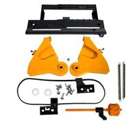 Kit de soporte de etiquetas para impresoras térmicas Zebra ZD420 ZD620, eje giratorio suave, alimentación precisa, construcción de ABS, refuerzo de metal, 0.7-4.5 pulgadas de ancho, papel, compacto