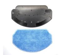 Kit de soporte de fregona de repuesto con 1 o 2 mopas para almohadillas para aspiradora robot MAMNV BR150 BR151, se adapta a BR150/BR151 y piezas de repuesto de limpieza fiables (1 soporte de fregona