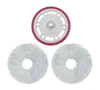 Kit de soporte de fregona y almohadillas de fregona compatible con ECOVACS para Deebot T30C para Omni y T50 Series para Omni Robot Aspiradora Accesorios (rojo)