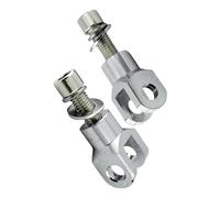 Kit de soporte de horquilla para estribos de pasajero de motocicleta de 39 mm y 29 mm, compatible con Harley Softail Fat Boy Estriberas Reposapies Moto(39mm Silver)
