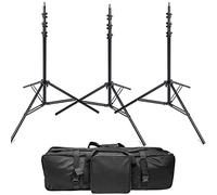 Kit de Soporte de Iluminación Ajustable Acolchado de Aire, 3 x 2,3 m Trípode Profesional de Fotos con Bolsa de Transporte para Fotografía, Soporte de luz Paraguas