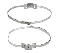 Kit de soporte de metal ajustable para postes redondos o cuadrados grandes, se adapta a soportes de 4 a 15 pulgadas de diámetro, resistentes a la intemperie y al óxido con tornillos y aros para