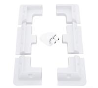 Kit de soporte de montaje de panel solar para caravana, caravana, barco, cámper, techos con múltiples métodos de instalación y material ABS para uso a largo plazo