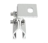 Kit de soporte de montaje en techo de panel solar de aleación de aluminio, abrazadera de acabado de molino transparente anodizado para módulos enmarcados en RV, barco y accesorios de fijación