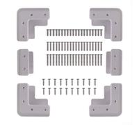 Kit de soporte de montaje para paneles solares, soportes de esquina ABS con tornillos para RV y barcos, impermeable, sin daños en el techo
