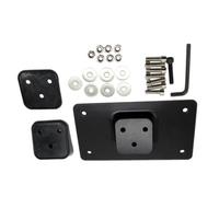 Kit de soporte de montaje para placa de matrícula Baceyong para H&arl-ey Big Twins Dynas Sportsters o cualquier modelo con patrón similar de pernos de 3 agujeros 1973+. Apto para matrícula de hasta 7