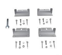 Kit de soporte de panel solar Z de aluminio ligero para instalación de RV y barco, incluye tuercas, tornillos y llave para un montaje fiable en varias superficies