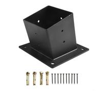 Kit de soporte de pérgola de techo inclinado fácil de personalizar para estructuras de madera de 4 x 4 pulgadas con todos los accesorios necesarios (B)