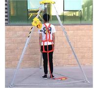 Kit de soporte de rescate de aluminio de alta resistencia para espacios reducidos, sistema de recuperación de altura ajustable para alcantarillados de pozos profundos y tuberías de drenaje, equipo de