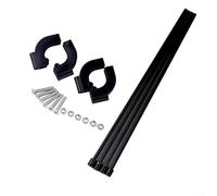 Kit de soporte de techo de fibra de vidrio para camping, soporte portátil para marcos de tubo cuadrado de 1,5 cm, plegable frontal y trasero