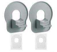 Kit de soporte de tubería de piscina con cinta, soporte de manguera de plástico resistente para tubos de 1 pulgada, ideal para juegos de piscina Intex y comunes (paquete de 2)