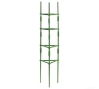 Kit de soporte esencial para plantas para tomates y flores, diseño de tubería de acero eficiente en el espacio, 11 x 24 5 x 160 cm (1 kit)