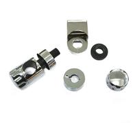 Kit de soporte para cabezal de ducha cromado, deslizador de riel ajustable de 25 mm, diseño resistente y útil