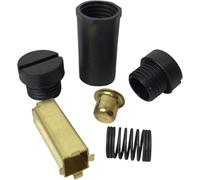 Kit de soporte para cepillo con 2 tapas negras 4162546-2B. Compatible con mezcladores Kitchenaid de 4.5 cuartos y 5 cuartos de galón. Piezas de repuesto originales de fábrica OEM