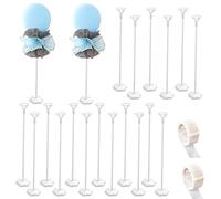 Kit de Soporte para Globos Reutilizable - Juego de Exhibición con Taza y Base para Decoración de Fiesta de Cumpleaños, Boda (20 Piezas/Bolsa)