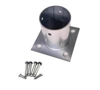 Kit de soporte para postes de valla, 5 piezas con agujeros y herrajes preperforados, ideal para reparación de terrazas y pérgolas, se adapta a postes de 100 x 100 mm