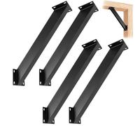 Kit de Soportes angulares de 45 Grados de Alta Resistencia para Patios, casetas y cobertizos: Paquete de 4 Piezas para la instalación de Soportes Conectores Superiores.