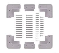 Kit de soportes de montaje ABS para panel solar con tornillos para RV y barcos, fácil instalación de pegamento, sin penetración en el techo