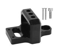 Kit de soportes para montaje de válvula solenoide de aluminio CNC para controlador de sobrealimentación de 3 puertos MAC AEM o sin marca, soporte de montaje anodizado en negro con