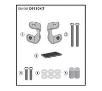 Kit De Soportes Para Parabrisas GIVI D5130KIT Específico Para BMW C400 X