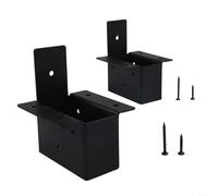 Kit de soportes para pérgola de 2 x 4, 2 piezas con tornillos y soporte de esquina diseñado para pérgola resistente al aire libre, cubiertas de patio y marcos de terraza solar