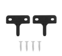 Kit de sujeción de ventana, clavijas planas resistentes y duraderas, herramienta de sujeción de ventana de invernadero, fácil instalación, plástico de borde liso, 4,3x3,8 cm, 2