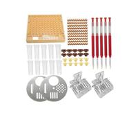 Kit de suministros de apicultura: sistema de cría de reinas de plástico con herramienta de injerto, vasos para celdas y accesorios para el manejo de colmenas