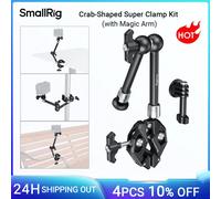 Kit de súper abrazadera en forma de cangrejo SmallRig (con brazo mágico) ajustable para cámara de 4454