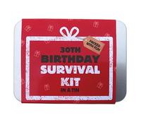Kit de supervivencia de cumpleaños - Divertido juego de regalo de bolsillo compacto para 16, 18, 30, 40, 50, 60, 70, 80, regalo para hombres, mujeres, amigos, familiares y colegas (lata de
