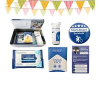 Kit de Supervivencia: diseño portátil Compacto, con toallitas húmedas | Establecer Chistes creativos Divertidos | Accesorio de | Idea de Regalo ingeniosa para el cumpleaños de los Inoc