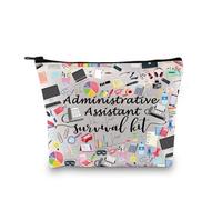 Kit de supervivencia para asistente administrativo, regalo de secretaria, accesorios de viaje, neceser de maquillaje, bolsa de maquillaje, Survival Admin Assistant Bag Eu, moda