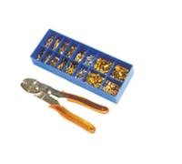 Kit De Surtido 380 Pz De Terminales Con Aletas Y Pinza De Crimpado