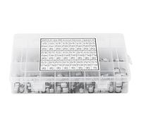 Kit de surtido de 400 piezas de condensadores electrolíticos de aluminio SMD de 24 valores, de 1 µF a 1000 µF, condensadores radiales de baja frecuencia para reparación de