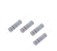 Kit de surtido de resistencias, 50 resistencias de película de carbono de 5 W, resistencia de anillo de potencia del 5%, 100~910 ohmios(200 Ohm)