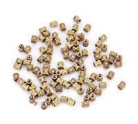 Kit de surtido de tuercas de inserción con rosca moleteada de latón con rosca M2.5(M2.5 * 4 * 3.5（100pcs）)