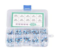 Kit de surtido potenciómetro de resistencia variable 10 valores 500R a 1M RM065 Trimmer azul para la electrónica