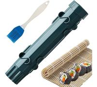Kit De Sushi Casero Con Rodillo Para Hacer Onigiri, Juego De 3 Piezas Para Sushi, Incluye Platos, Cepillo Y Estropajo, Ideal Para Principiantes