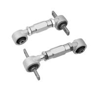 Kit de suspensión trasera ajustable Camber brazo de control ajustable de hueso de perro compatible con Civic EK EG CRX 1988-2000 RS-LTB002(Silver)