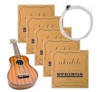 Kit de sustitución de cuerdas para ukelele | 5 juegos de adaptación | Cuerdas de repuesto de nailon para ukelele | aptas para conciertos, festivales de música, principiantes, profesionales