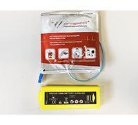 Kit de sustitución electrodos adulto preconectados y batería para desfibrilador Rescue SAMe