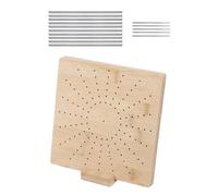 Kit de tabla de bloqueo de ganchillo, herramientas de tejer de madera con pin para adultos, mamá, abuelas
