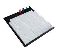 Kit de tabla de pan grande sin soldadura, tabla de pan de 3220 puntos con base negra, filas numeradas, para circuitos digitales y analógicos
